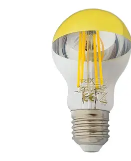 Žiarovky  LED Žiarovka so zrkadlovým vrchlíkom DECOR MIRROR A60 E27/8W/230V 4200K zlatá 80000679