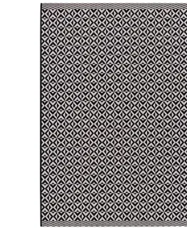 Koberce Koberec Modern Geometric black/beige 120x170cm