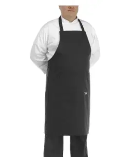 Oblečenie, obuv a doplnky EGOCHEF Kuchárska zástera ku krku EGOchef BIG BOY - čierna - veľkosť od 5XL - 7XL