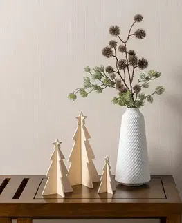 Vianočné dekorácie Dekorácie Rustic Trees 3 ks prírodné