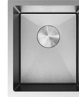 Kuchynské drezy MEXEN MEXEN - Trixo oceľový drez 1-bowl 370 x 440 mm, nerez HC 6412371000-01HC