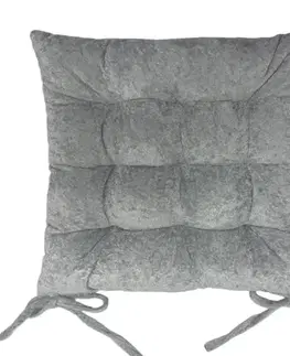 Bytový textil Poduška na stoličku PB2565 40x40 cm 13 svetlosivá