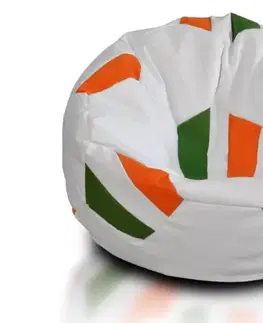 Sedacie vaky a kocky Sedací vak lopta štáty ekokoža TiaHome - Írsko