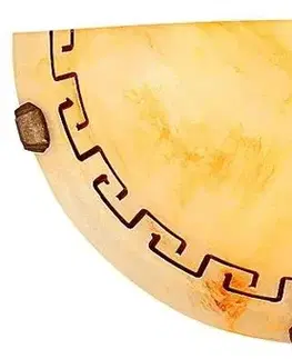 Nástenné svetlá Stropná lampa Grécky plafond1/2 hnedá 60w
