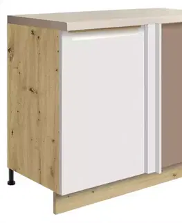 Kuchynské skrinky stojace Skrinka do kuchyne Glamour 24d L White Polička