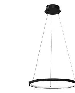 Svietidlá  LED Luster na lanku HOOP LED/27W/230V pr. 50 cm 4000K čierna ML1541