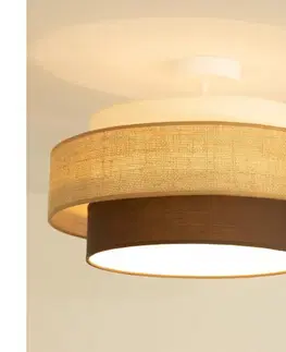 Svietidlá BRILAGI - Prisadený luster RESNA 1xE27/60W/230V pr. 40 cm béžová/čierna H0442