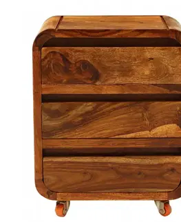 Nočné stolíky Nočný stolík Gani 45x60x40 z indického masívu palisander
