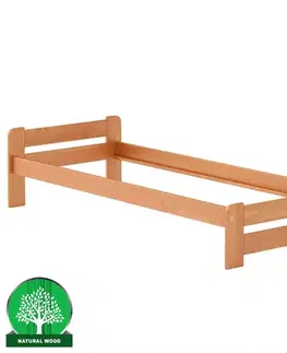 Drevené postele Posteľ borovica LK099–90x200 jelša