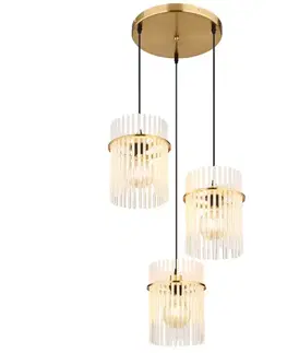 Moderné lampy do obývačky Luster 15698-3HRM Gold LW3