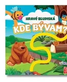 Leporelá, krabičky, puzzle knihy Hravé bludiská - Kde bývam?