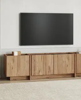 TV stolíky WON široký TV stolík, borovica Atlantic/antracit