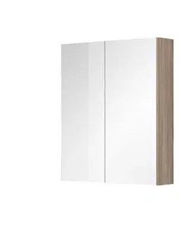 Kúpeľňový nábytok Mereo Kúpeľňová galerka 60 cm, zrkadlová skrinka, dub Kronberg CN716GDN