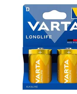 Predlžovacie káble Varta 4120101422 - 2 ks Alkalické batérie LONGLIFE D 1,5V 4120101422