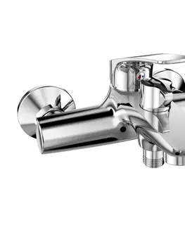 Kúpeľňové batérie Mereo Vaňová nástenná batéria, Eve, bez príslušenstva, 150 mm, chróm CBV90104