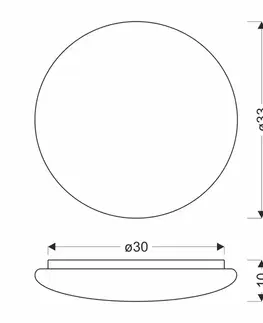 Stropná svetla BELINA LAMPA SUFITOWA PLAFON 33CM 24W LED 4000K KLOSZ BIAŁY