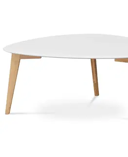 Konferenčné stolíky Konferenčný stolík 85 x 48 cm, biela, XL