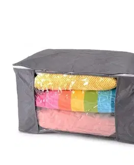 Úložné boxy SKVELER Box úložný z netkanej textílie s okienkom SKVELER 50x36x21cm