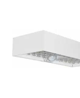 LED osvetlenie  LED Solárne nástenné svietidlo so senzorom LED/6W/3,7V IP65 4000K 3000 mAh biela 10308