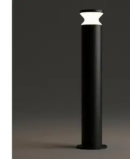 Záhradné lampy Ideal Lux - Vonkajšia lampa TORRE 1xE27/15W/230V 80 cm IP65 čierna 321639