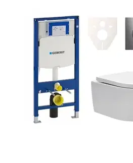 Záchody Cenovo zvýhodnený závesný WC set Geberit do ľahkých stien / predstenová montáž + WC SAT Brevis SIKOGES3W41 SIKOGES3W41