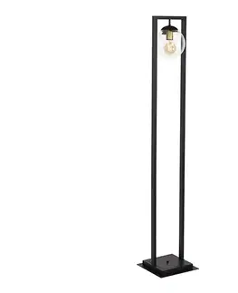Lampy  107003 - Stojacia lampa REY 1xE27/7W/230V čierna 107003