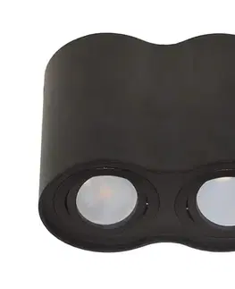 Svietidlá  Bodové svietidlo SIROCO 2xGU10/30W/230V čierna SKU012426