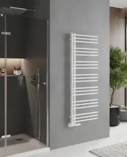 Radiátory do kúpeľne MEXEN - Neptún vykurovací rebrík/radiátor 1400 x 500 mm, 532 W, biela W101-1400-500-00-20