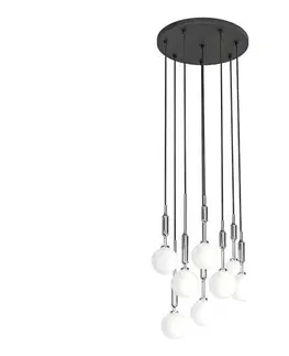 Svietidlá Open Design OR85327 - Závesný luster na lankách ERO 8xG9/8W/230V lesklý chróm OR85327