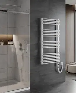 Radiátory do kúpeľne MEXEN/S - Apollo radiátor + vykurovacia tyč 1210 x 550 mm, 600 W, biela W117-1210-550-2600-20