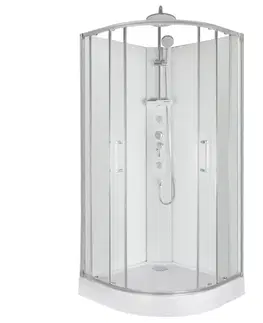 Sprchovacie kúty KERRA - Hydromasážny box WEGA 90 (biela) 5907548123503