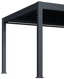 Bioklimatické pergoly Elektrická bioklimatická pergola PRESTIGE 4x4 m Rojaplast