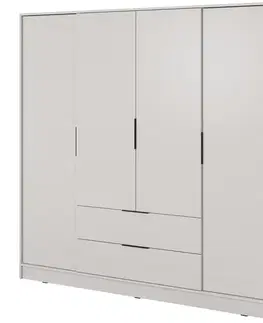 Šatníkové skrine Skriňa Kelly 4D bez zrkadla cashmere