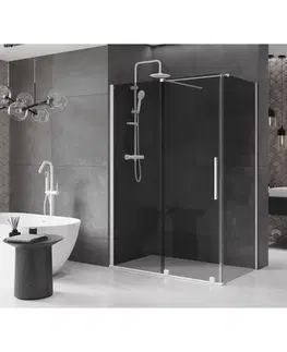 Sprchovacie kúty MEXEN/S - Velár sprchovací kút, posuvné dvere 130 x 70, grafit, biela 871-130-070-41-20