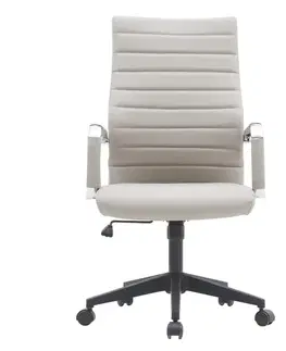 Kancelárske stoličky KONDELA Drugos New kancelárske kreslo s podrúčkami sivohnedá (taupe)
