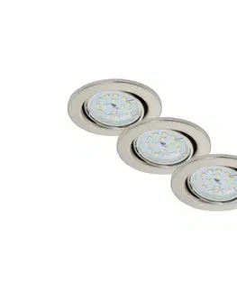 Svietidlá Briloner 7220-032-SADA 3x LED Kúpeľňové podhľadové svietidlo FIT 1xGU10/5W/230V 7220-032
