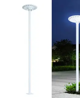 LED osvetlenie BRILAGI-LED vonkajšie uličné svietidlo so stĺpom 3 m URBANSPARK LED/120W/230V biela IP65 BG1710+BG1527