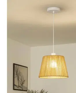 Svietidlá Brilagi - LED luster na lanku CERIA BOHO 1xE27/40W/230V priemer 28 cm hnedý EG300171+EG781111