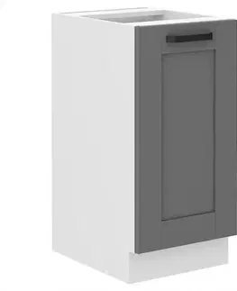 Kuchynské skrinky stojace Kuchynská skrinka Luna dustgrey/biela 40D 1F BB