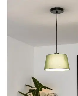 Svietidlá BRILAGI - LED luster na lanku CERIA 1xE27/40W/230V pr. 25 cm zelený BG3987+EG781034