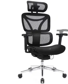 Otočné kreslá Kancelárske kreslo Control Pro Lv0656 Čierna