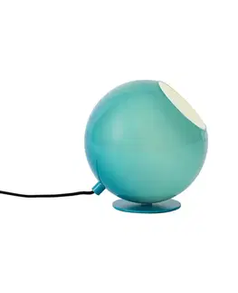 Stolné lampy Retro stolná lampa modrá so sklom - Mabel