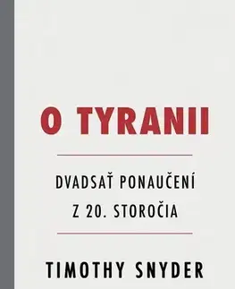 História O tyranii - Timothy Snyder