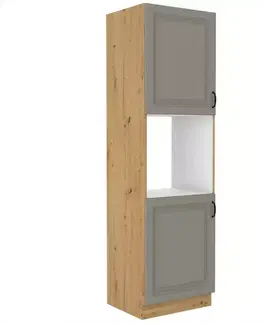 Kuchynské skrinky stojace Kuchynská skrinka Stilo claygrey/artisan 60dp/210 2f