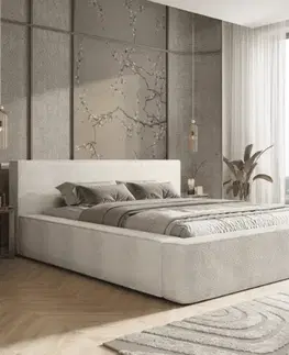 Postele Elvisia Manželská posteľ ALMA s výklopným roštom | 140 x 200 cm Farba: Quelle 01