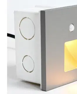 LED osvetlenie Emithor 70422 - LED Schodiskové svietidlo so senzorom VIX LED/1W/230V 4000K šedá 70422