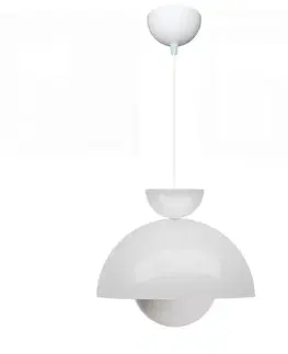 Svietidlá Závesný luster 241340 Bolla, biela