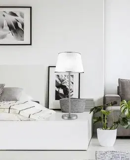 Stolové lampy Saténová kancelárska stolová lampa 40W E14 Ibis