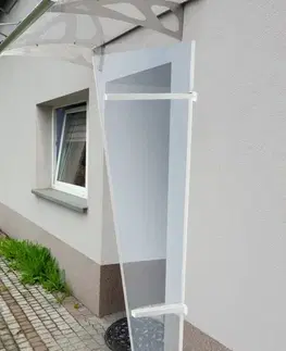 Vchodové prístrešky Bočná stena UNI plexisklo Dekorhome