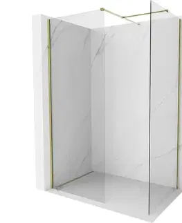 Sprchové dvere MEXEN/S - Kyoto-X Sprchová zástena WALK-IN 110 x 90, transparent 10 mm, zlato 800-110-202-50-00-090-X